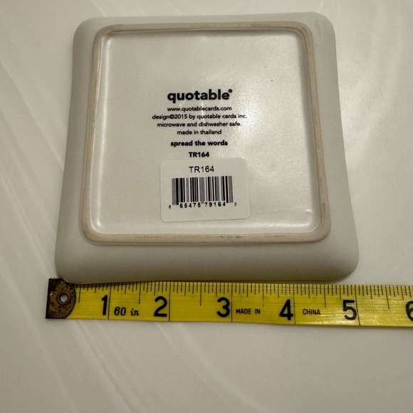 NWT Quotable Trinket Plate “The Best is Yet to Be” 5in Square - Picture 3 of 3
